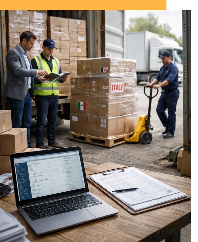 Доставка грузов из Италии: морские и авиаперевозки от 18756