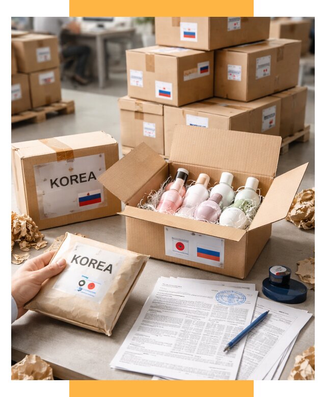 Доставка косметики из Кореи от 8857 р. под ключ | СетСервис-Рхв