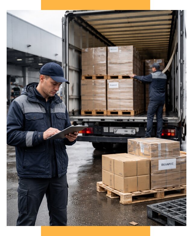 Доставка грузов из Беларуси от 15630 р. логистика СетСервис-Рхв