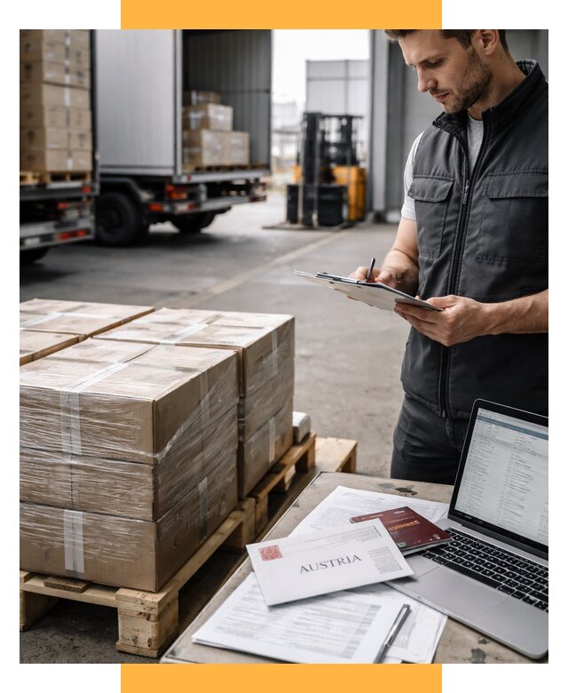 Доставка в Австрию от 67730 р. Логистика и экспорт СетСервис-Рхв